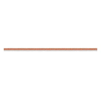 (24) Jewelco London 9ct Pink Rose Gold 1.3mm gauge Diamond-Cut Classic Tight Curb Pendant Chain 