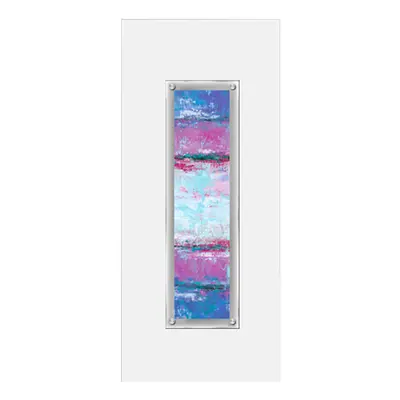 Premier Housewares Abstract Blue Framed Wall Art