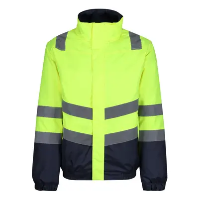 (3XL, Yellow/Navy) Regatta Mens High-Vis Insulated Jacket