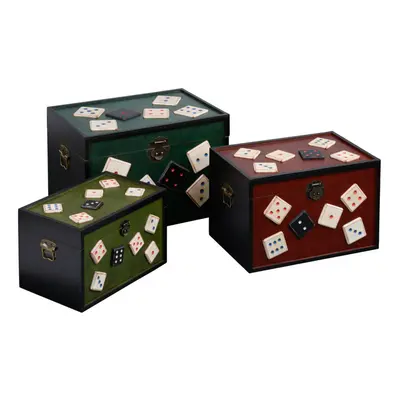 Premier Housewares Dice Design Storage Trunks - Set of