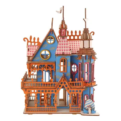 174PCS 3D Wooden Laser Cutting Dream Villa Three-dimensional Assembly Puzzle Model Educational T