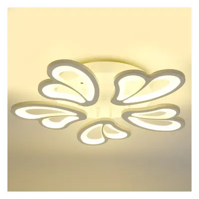 (Warm White) Heads Modern Ceiling Lamp+Remote Control AC 110-220V Living Room Bedroom Study Ligh