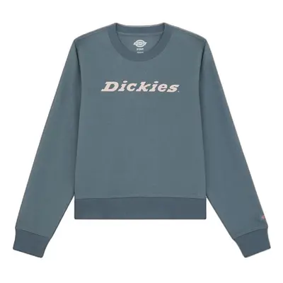 (L, Stormy Weather) Dickies Womens/Ladies Wordmark Heavyweight Crew Neck Sweatshirt