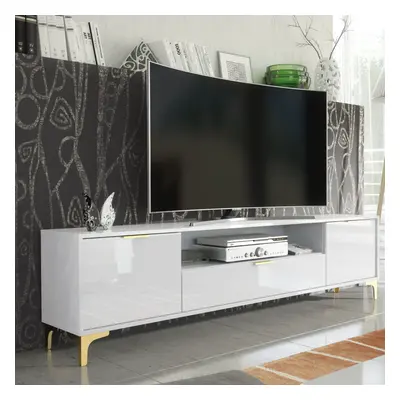 TV Unit 200cm Luxury Creative Furniture - White Gloss