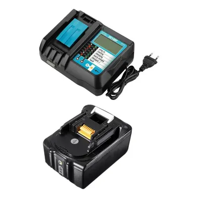 (EU Plug) Replacement Battery Charger 18V 4A LiIon Battery Replacement Power Tool Battery with L