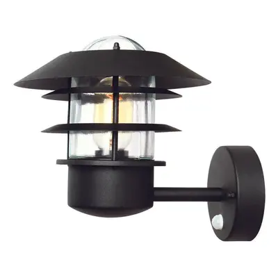 Outdoor IP44 Wall Light Sconce Black LED E27 60W Bulb Outside External d01147