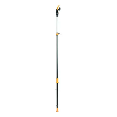 Fiskars PowerGear X Telescopic Tree Pruner UPX86, Non-stick Coated, Steel Blade/Aluminium Handle