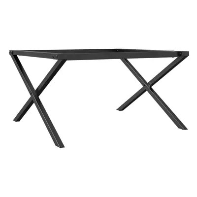 vidaXL Coffee Table Legs X-Frame Desk Legs Metal Furniture Legs Cast Iron