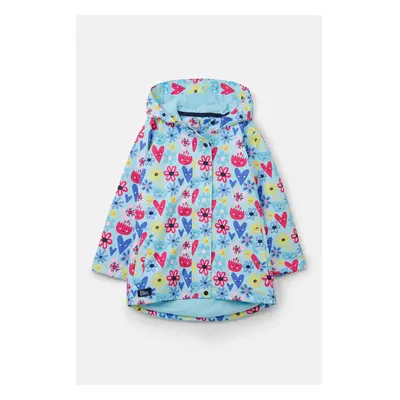 (1-2 Yrs, Soft Turquoise Flower) Olivia Kids Lightweight Waterproof Jacket