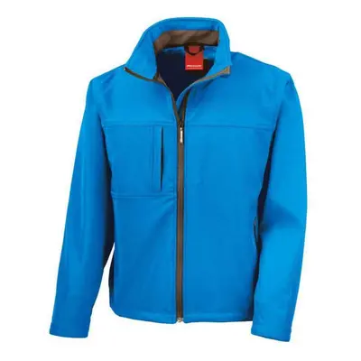 (M, Azure) Result Mens Classic Soft Shell Jacket