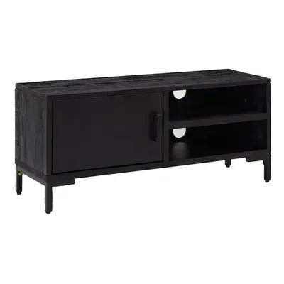 vidaXL Solid Wood Pine TV Cabinet Black 90x30x40 cm Recycled Media Cabinet