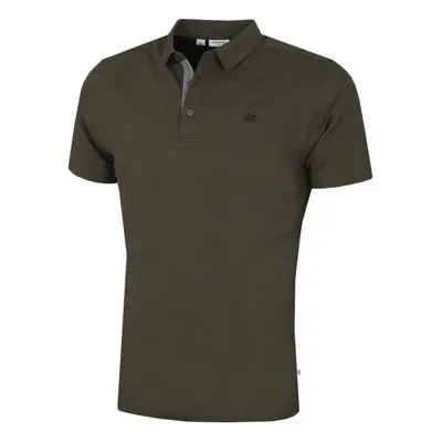 (XXXXXL, Olive) Calvin Klein Mens Prep Campus Oxford Pique Golf Polo Shirt