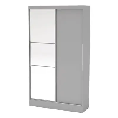 Larz Door Sliding Wardrobe With Mirror-Grey