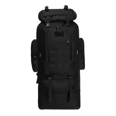 (Black) 100L Large Capacity Military Tactical Backpack Outdoor Hiking Climbing Camping Bag Trave