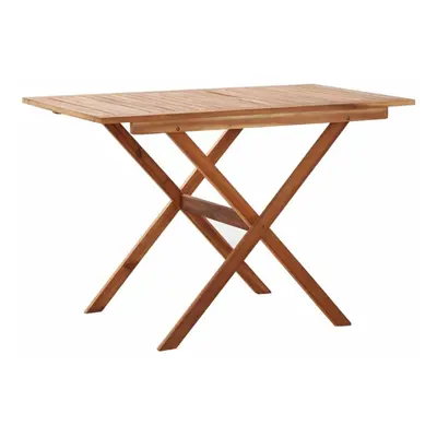 vidaXL Solid Acacia Wood Garden Table Outdoor Patio Bistro Tables Stand Desk