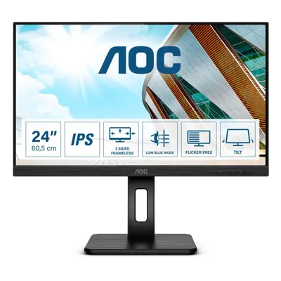 AOC Pro-line Q24P2Q LED display 60.5 cm (23.8") x pixels Quad HD Black