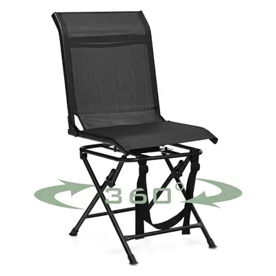 Swivel Hunting Chair Foldable 360Â° Free Rotation Chair Spin Chair w/ Mesh Back