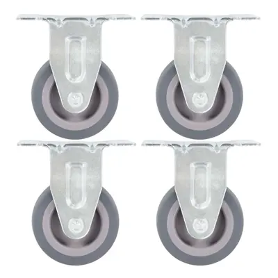 (16 pcs) vidaXL Fixed Casters Trolley Moving Wheels Furniture Caster Trolley Caster