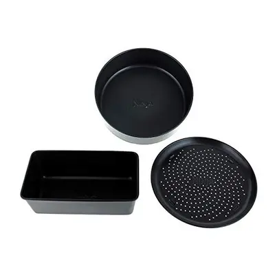 Ninja Non-Stick Loaf Tin, Cake Tin & Crisper Tray Bakeware Set [4380J300EUUK] Official Accessory