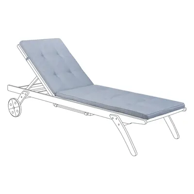 Sun Lounger Pad Cushion CESANA x cm Grey