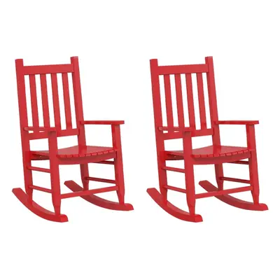 (red, pcs) vidaXL Rocking Chairs for Children Outdoor Rocker Chair Solid Wood Poplar