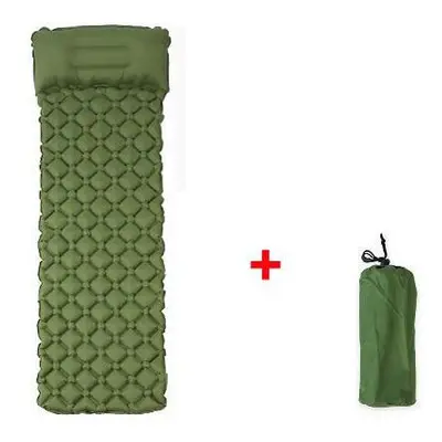 (Amy Green) Waterproof Camping Mat Inflatable Mattress with Pillow in Tent for Travel Camping