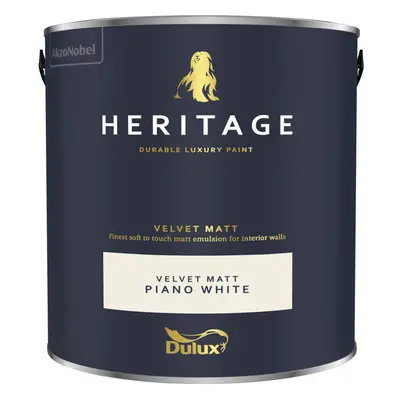 (Piano White) Dulux Heritage Velvet Matt 125ml Tester Pot