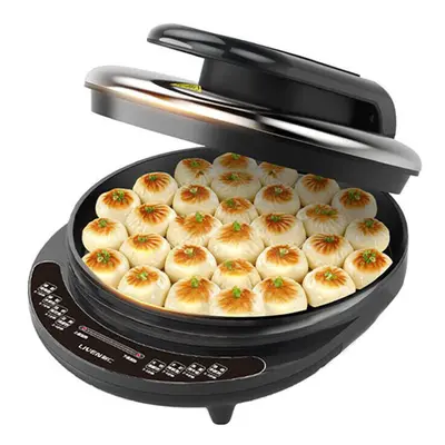 Electric Baking Pan 1600W Crepe Maker Non-Stick Coating Toaster Mechanical Control Frying Machin