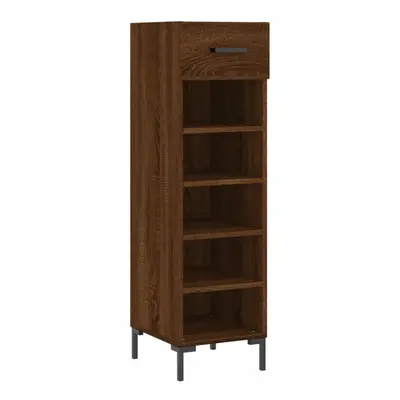 (brown oak) vidaXL Shoe Cabinet Shoe Storage Cupboard Shoe Rack Sonoma Oak Engineered Wood