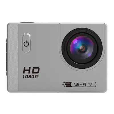 (Silver) Wifi HD 1080P Wide Angle Degree Waterproof Sportscamera