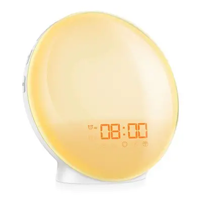 (AU Plug) Intelligent SmartAPP Voice Control Wifi Alarm Clock Adjustable Digital Snooze Colorful