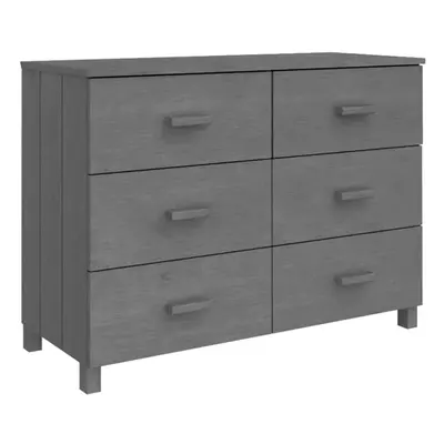 (dark grey) vidaXL Sideboard Solid Wood Pine Storage Side Cabinet Furniture Multi Colours