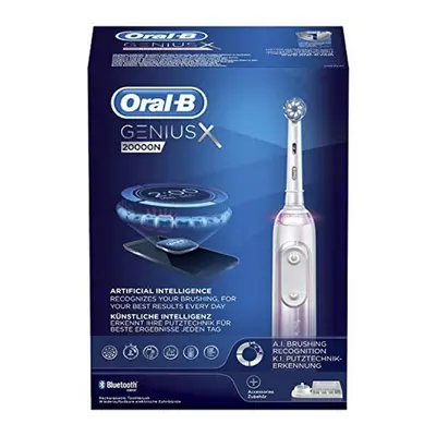 Oral-B Genius X Rechargeable Electric Toothbrush, Pink Artificial Intelligence Toothbrush, Repla