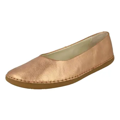 (UK 5.5 Child, Bronze (Gold)) Girls Clarks Stylish Ballerina Shoes Skylark Soar - F Fit