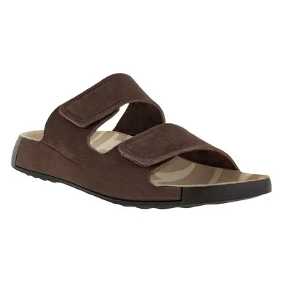 (10.5-11 (45EU) UK, Mocha) ECCO Mens 2ND Cozmo Soft Leather Quick Fastening Summer Flip Flops Sa