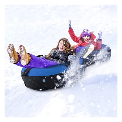 2-Person Inflatable Snow Sledding Toboggan Snow Tube Heavy-Duty