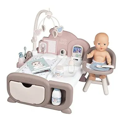 Smoby Toys - Baby Nurse Cocoon Doll Play Set for Children from Years - 3-in-1 Play Centre (Doll 