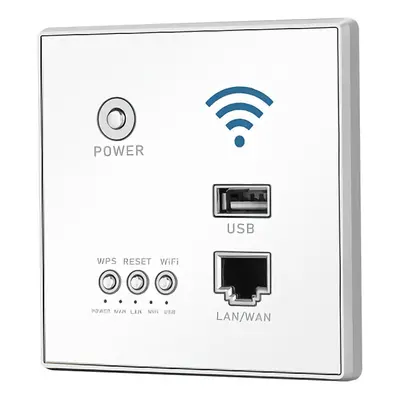 (White) 1200M 5G Wireless WIFI Wall Embedded Router Wireless Dual Band Route WiFi Repeater Exten