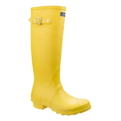 (5 UK, Yellow) Cotswold Sandringham Buckle-Up Womens Wellington Boots