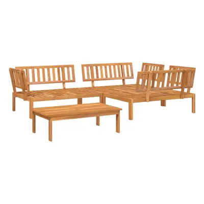 vidaXL Garden Pallet Sofa Set Piece Outdoor Pallet Sofa Solid Wood Acacia