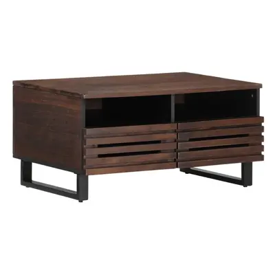 (dark brown) vidaXL Coffee Table Hallway Accent Tea End Table Side Sofa Table Solid Wood