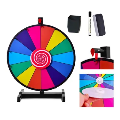 60cm Tabletop Spinning Wheel 24" Editable Colour Prize Wheel of Fortune