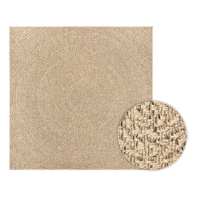 (round, x cm) vidaXL Rug Floor Carpet for Indoor and Outdoor Door Mat Kitchen Rug Jute Look