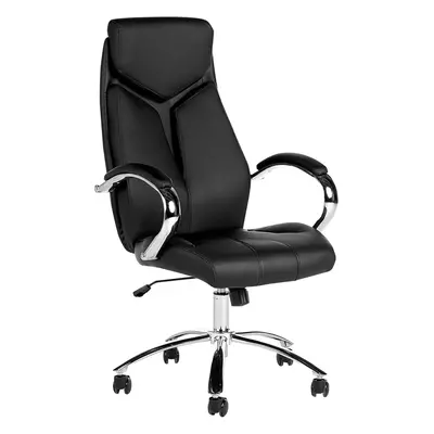 Office Chair Faux Leather Black FORMULA