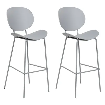 Set of Bar Chairs SHONTO Light Grey