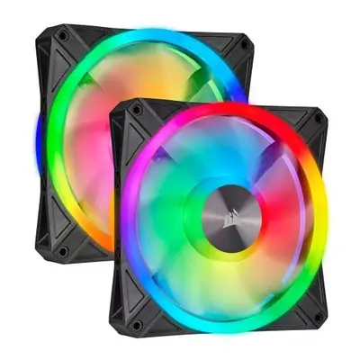 Corsair Icue Ql140 14Cm Pwm Rgb Case Fans X2 Argb Leds Hydraulic Bearing CO-9050100-WW