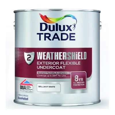 Dulux Trade Weathershield Undercoat Brilliant White Litres