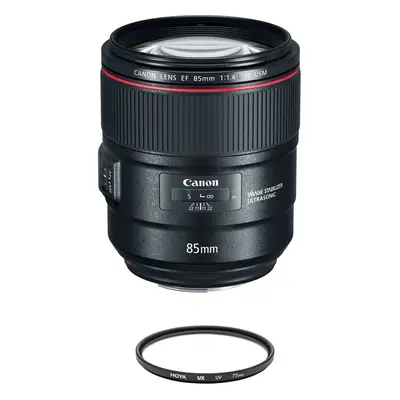 CANON EF 85MM F1.4L IS USM + HOYA UX UV 77mm Filter