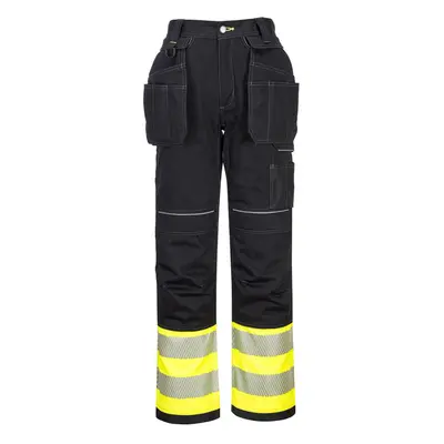 (Yellow/Black, 36") Portwest PW3 Holster Trousers Class