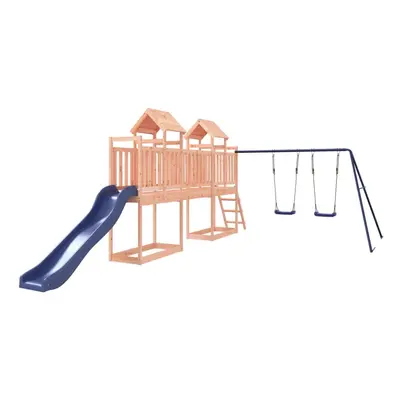 (Solid douglas wood) vidaXL Outdoor Playset Wooden Playground Set Kids Swing Set Solid Wood Doug